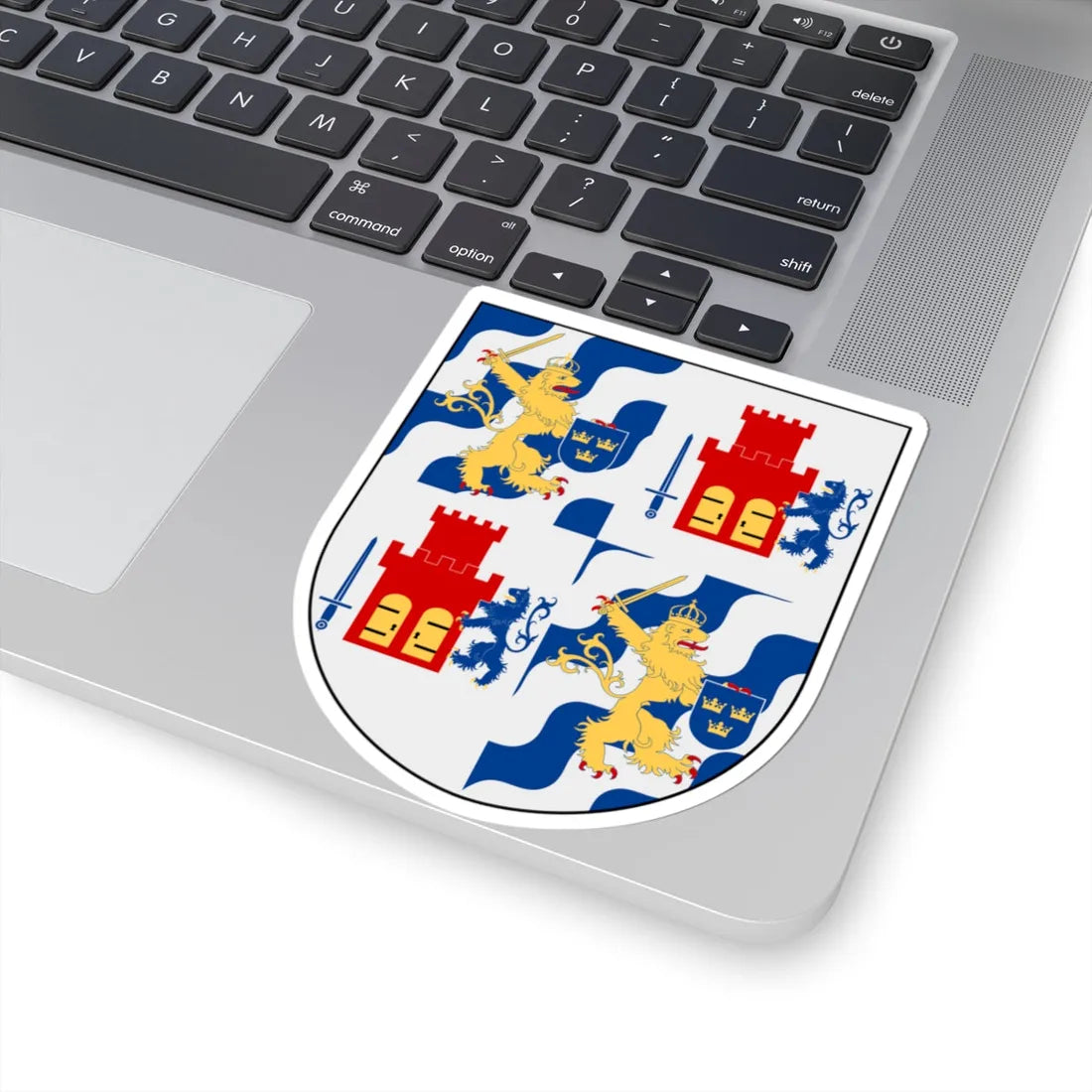 Göteborgs och Bohus län vapen (Sweden) (Coat of Arms) STICKER Vinyl Kiss-Cut Decal - The Sticker Space