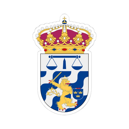 Göteborgs tingsrätt vapen (Sweden) (Coat of Arms) STICKER Vinyl Kiss-Cut Decal 6 Inch White - The Sticker Space