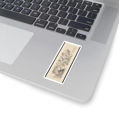 Gu Yun - Landscape in the style of Ma Wan - late 19th century v1 - STICKER Vinyl Kiss-Cut Decal