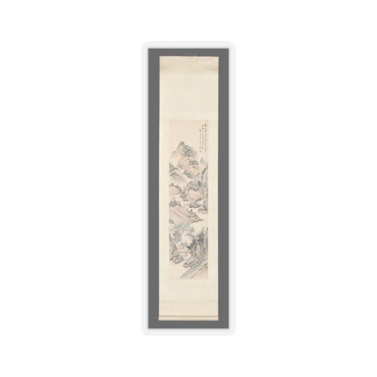 Gu Yun - Landscape in the style of Ma Wan - late 19th century v2 - STICKER Vinyl Kiss-Cut Decal