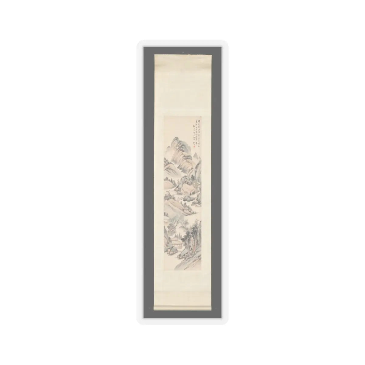 Gu Yun - Landscape in the style of Ma Wan - late 19th century v2 - STICKER Vinyl Kiss-Cut Decal