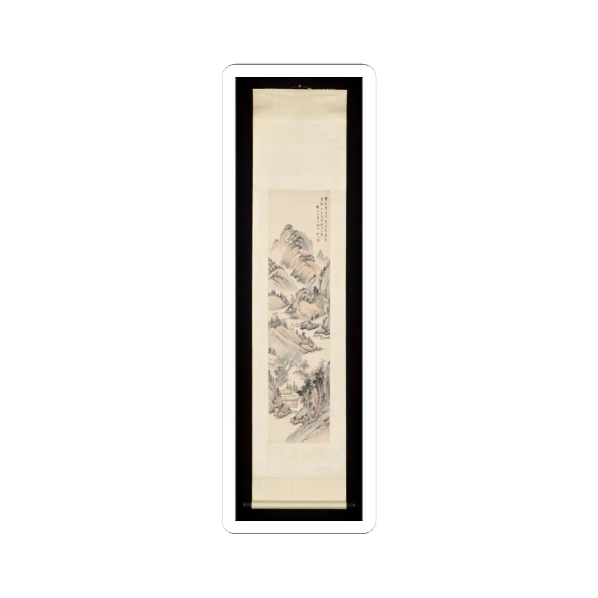 Gu Yun - Landscape in the style of Ma Wan - late 19th century v2 - STICKER Vinyl Kiss-Cut Decal
