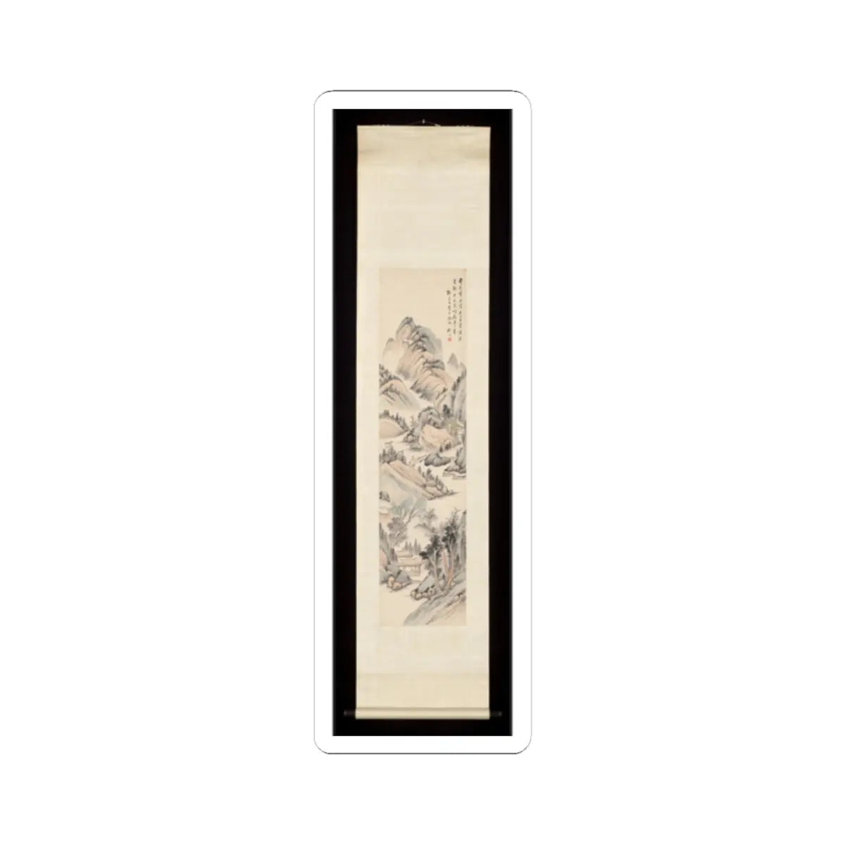 Gu Yun - Landscape in the style of Ma Wan - late 19th century v2 - STICKER Vinyl Kiss-Cut Decal