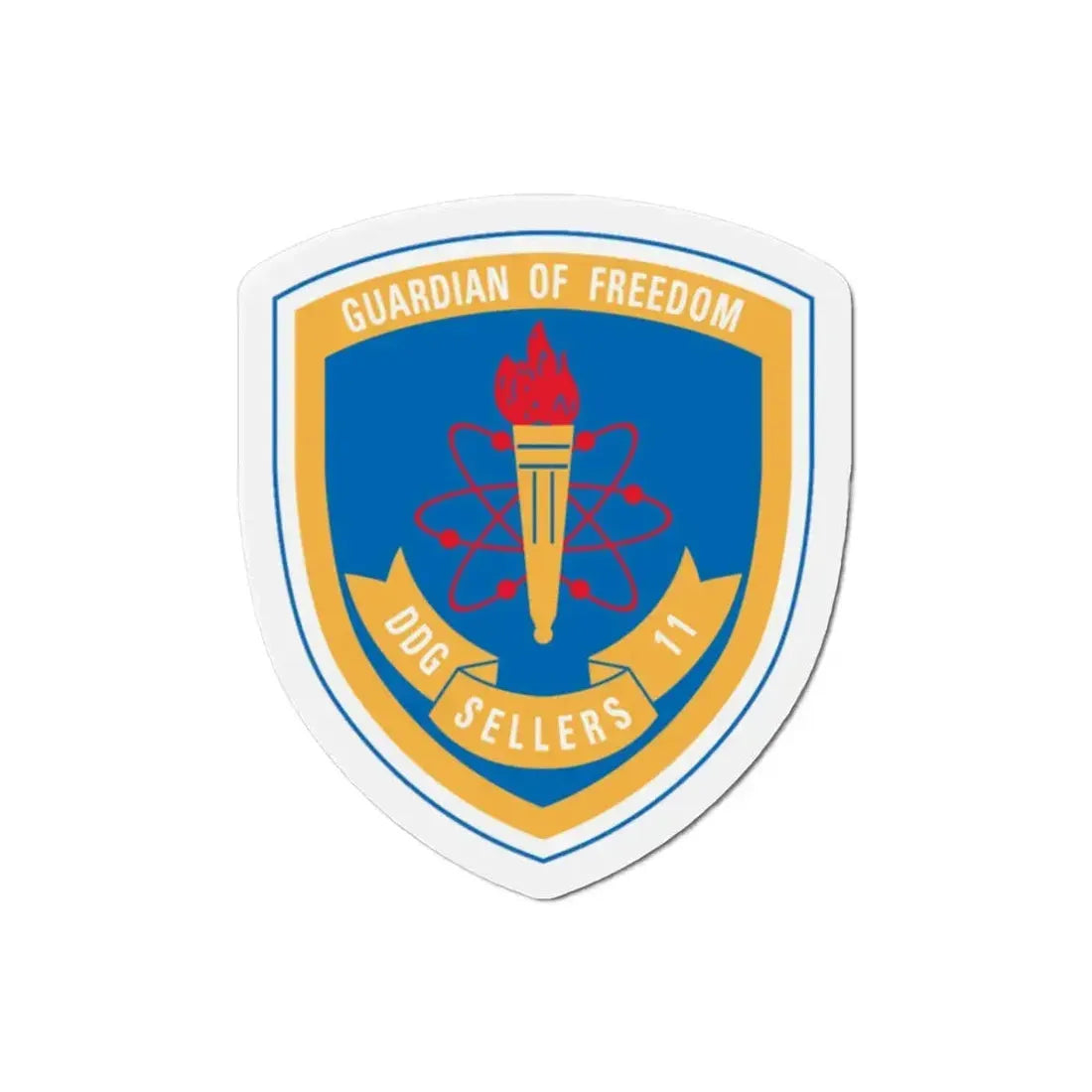 Guardian Of Freedom DDG Sellers 11 (U.S. Navy) Refrigerator Magnet 2 Inch - The Sticker Space