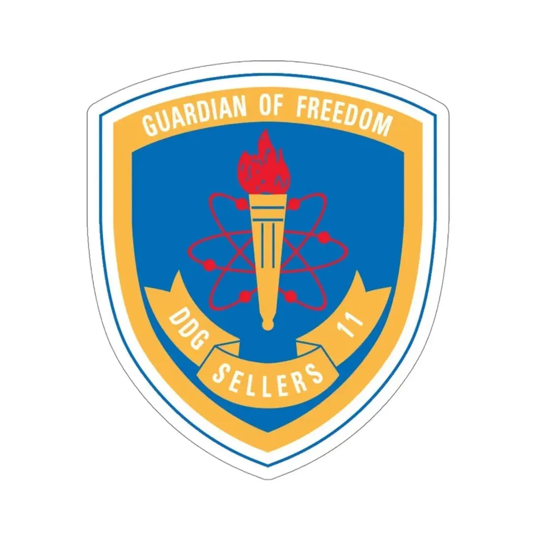 Guardian Of Freedom DDG Sellers 11 (U.S. Navy) STICKER Vinyl Die-Cut Decal 4 Inch - The Sticker Space