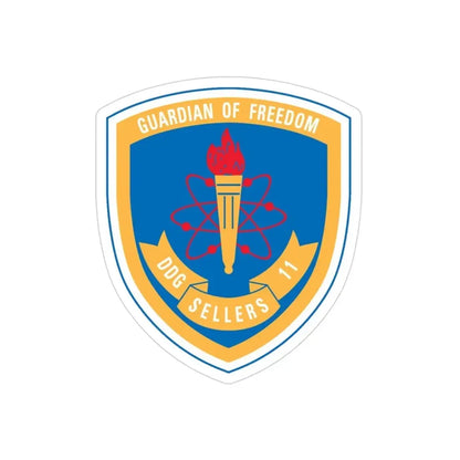 Guardian Of Freedom DDG Sellers 11 (U.S. Navy) Transparent STICKER Die-Cut Vinyl Decal - The Sticker Space