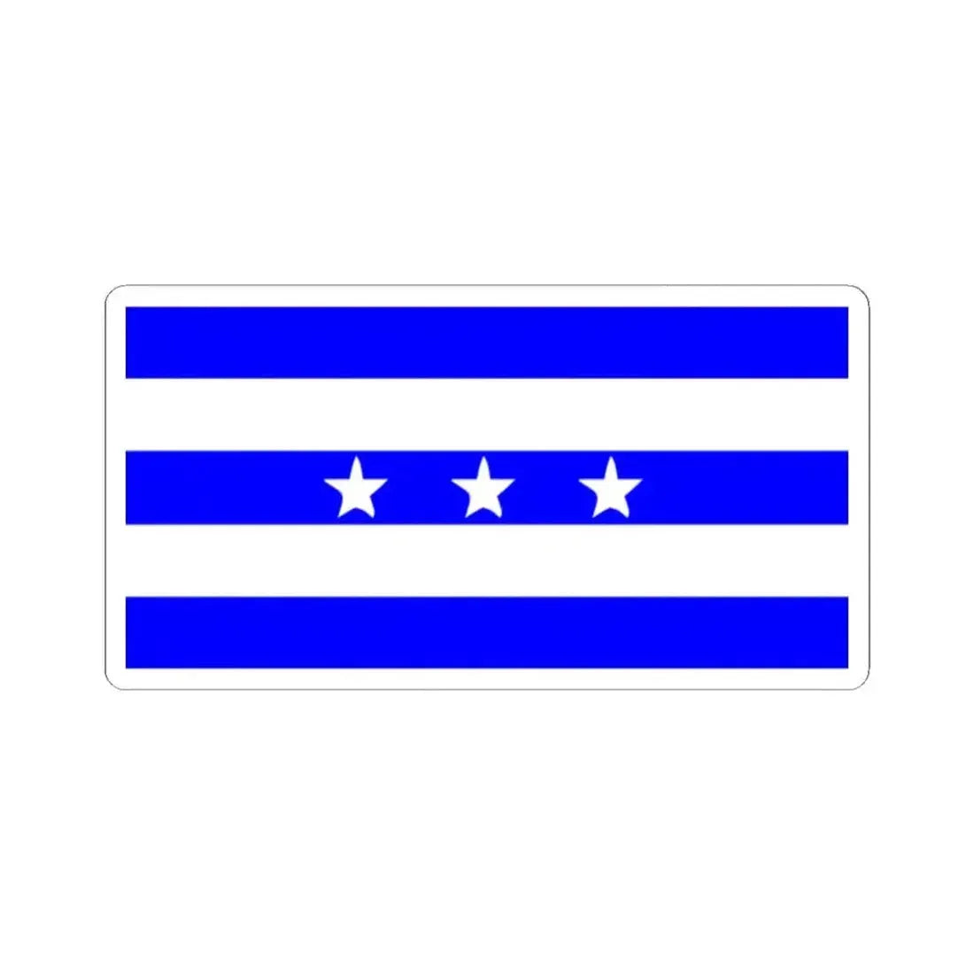 Guayas Flag (Ecuador) STICKER Vinyl Kiss-Cut Decal 2 Inch White - The Sticker Space