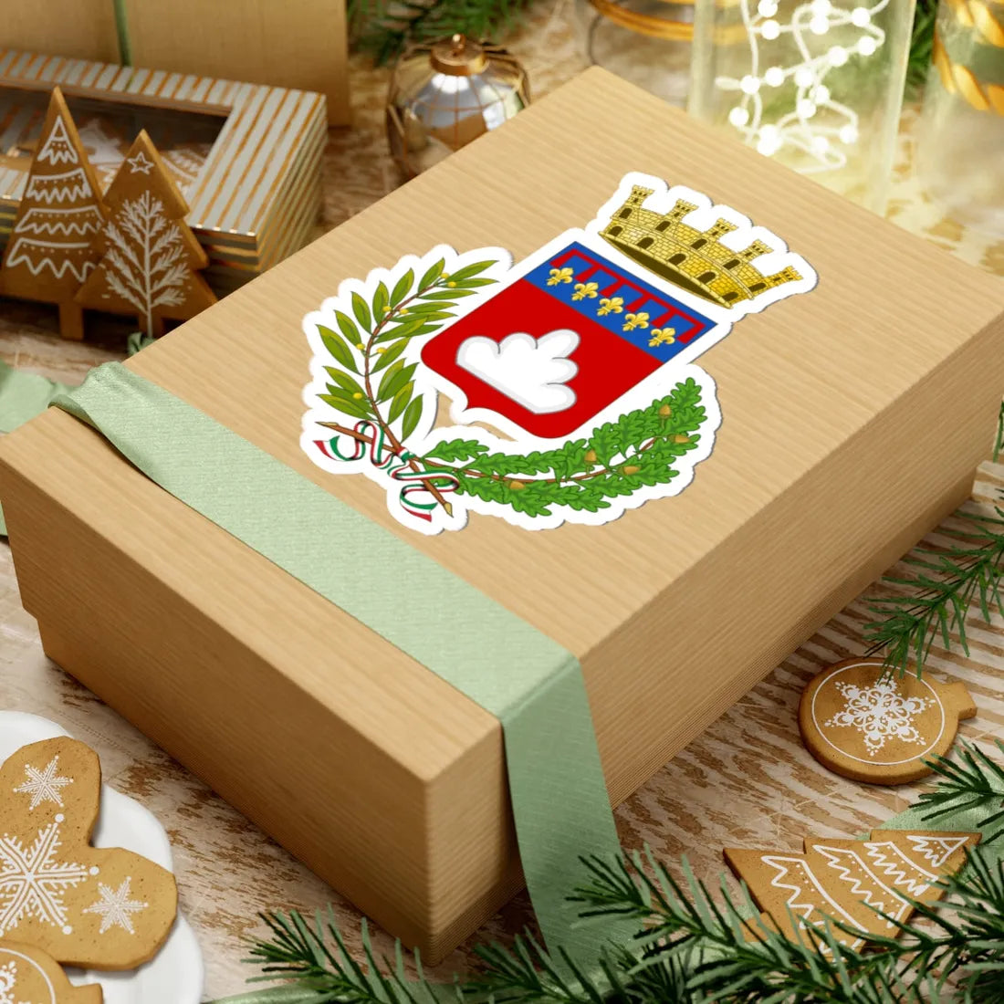 Gubbio-Stemma (Italy) (Coat of Arms) STICKER Vinyl Kiss-Cut Decal - The Sticker Space