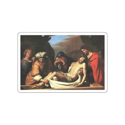 GUERCINO - The Entombment of Christ (Artwork) STICKER Vinyl Die-Cut Decal White Die-Cut 5 Inch - The Sticker Space