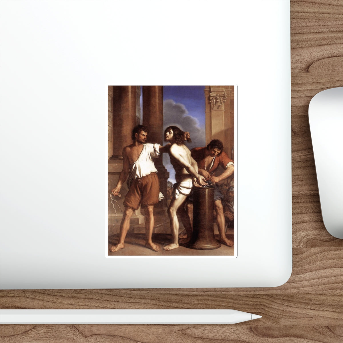 GUERCINO - The Flagellation of Christ (Artwork) STICKER Vinyl Die-Cut Decal-The Sticker Space