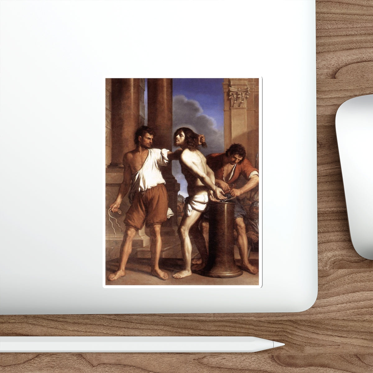 GUERCINO - The Flagellation of Christ (Artwork) STICKER Vinyl Die-Cut Decal-The Sticker Space