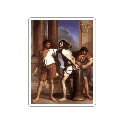 GUERCINO - The Flagellation of Christ (Artwork) STICKER Vinyl Die-Cut Decal White Die-Cut 3 Inch - The Sticker Space