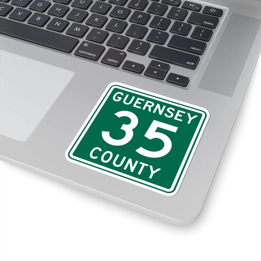 Guernsey County 35 OH (Ohio) (Road Sign) STICKER Vinyl Kiss-Cut Decal - The Sticker Space