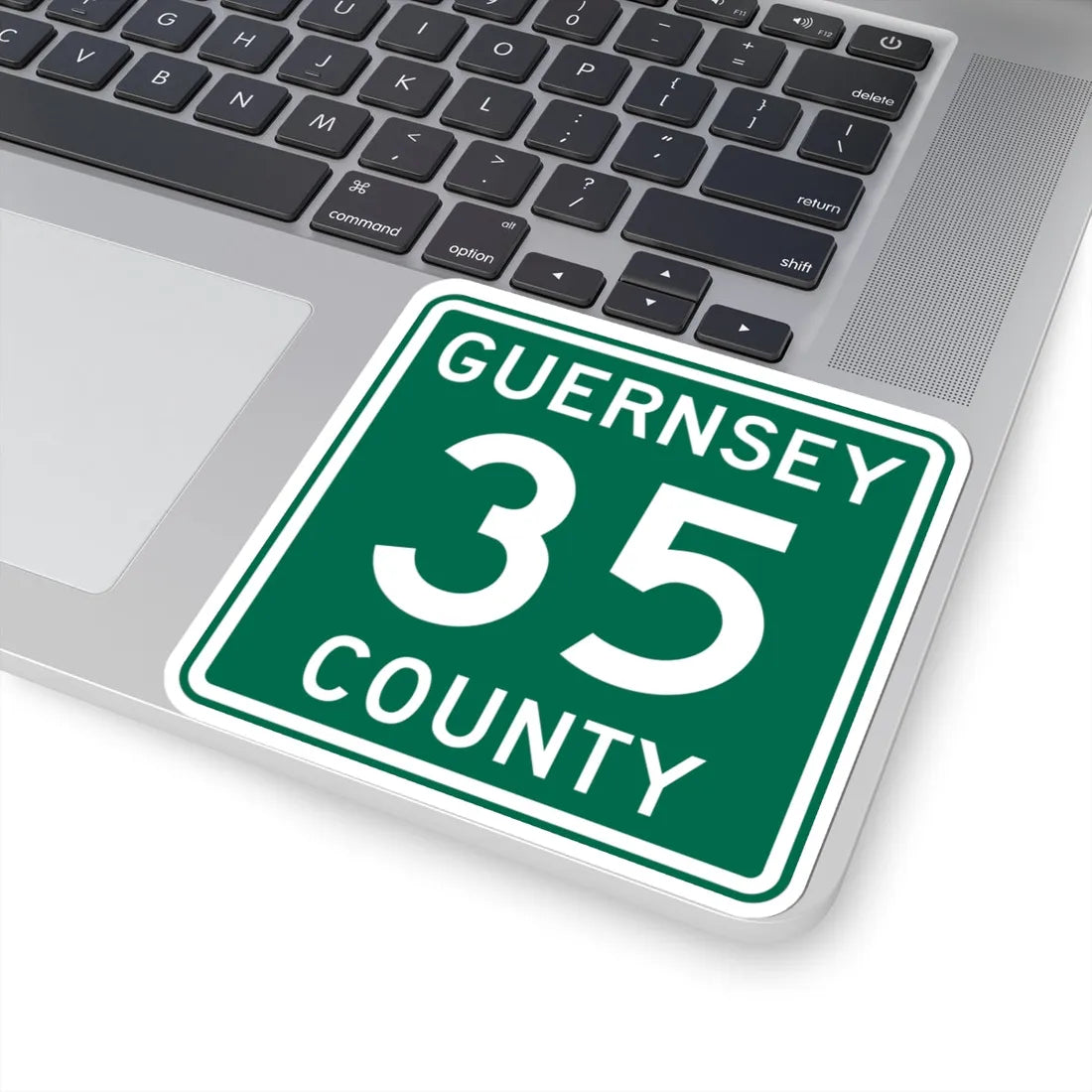 Guernsey County 35 OH (Ohio) (Road Sign) STICKER Vinyl Kiss-Cut Decal - The Sticker Space