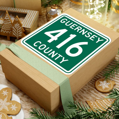 Guernsey County 416 OH (Ohio) (Road Sign) STICKER Vinyl Kiss-Cut Decal - The Sticker Space