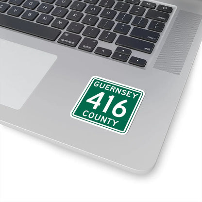 Guernsey County 416 OH (Ohio) (Road Sign) STICKER Vinyl Kiss-Cut Decal - The Sticker Space