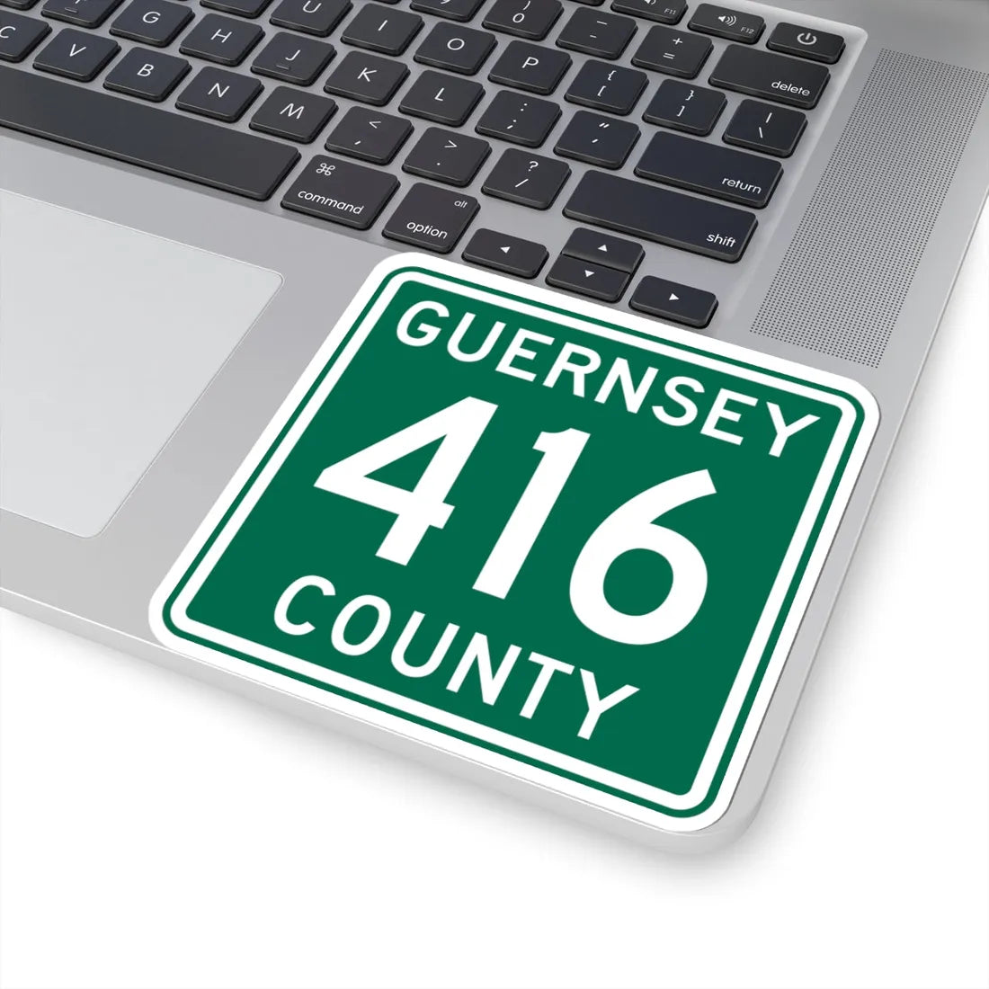 Guernsey County 416 OH (Ohio) (Road Sign) STICKER Vinyl Kiss-Cut Decal - The Sticker Space