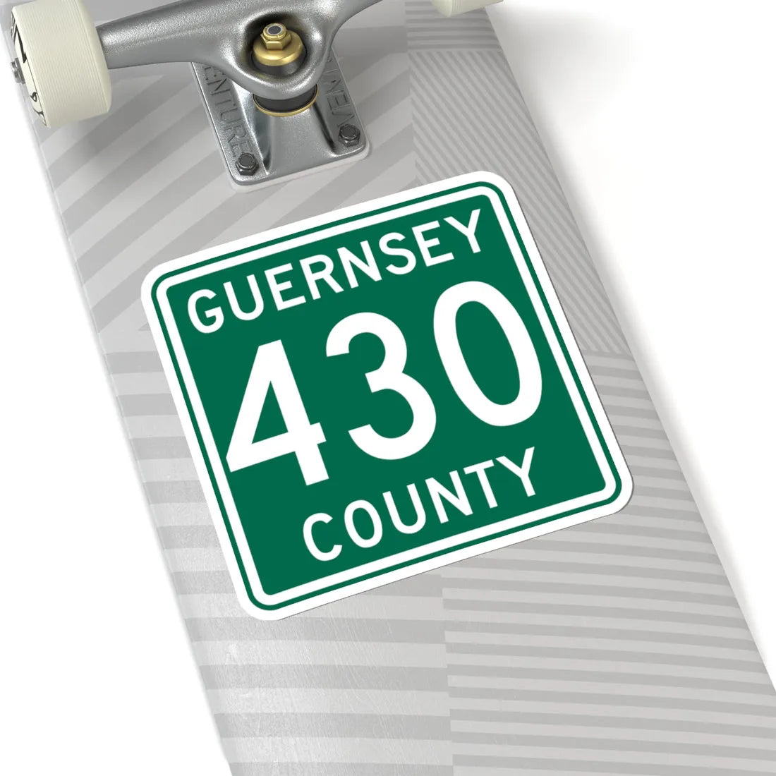 Guernsey County 430 OH (Ohio) (Road Sign) STICKER Vinyl Kiss-Cut Decal - The Sticker Space
