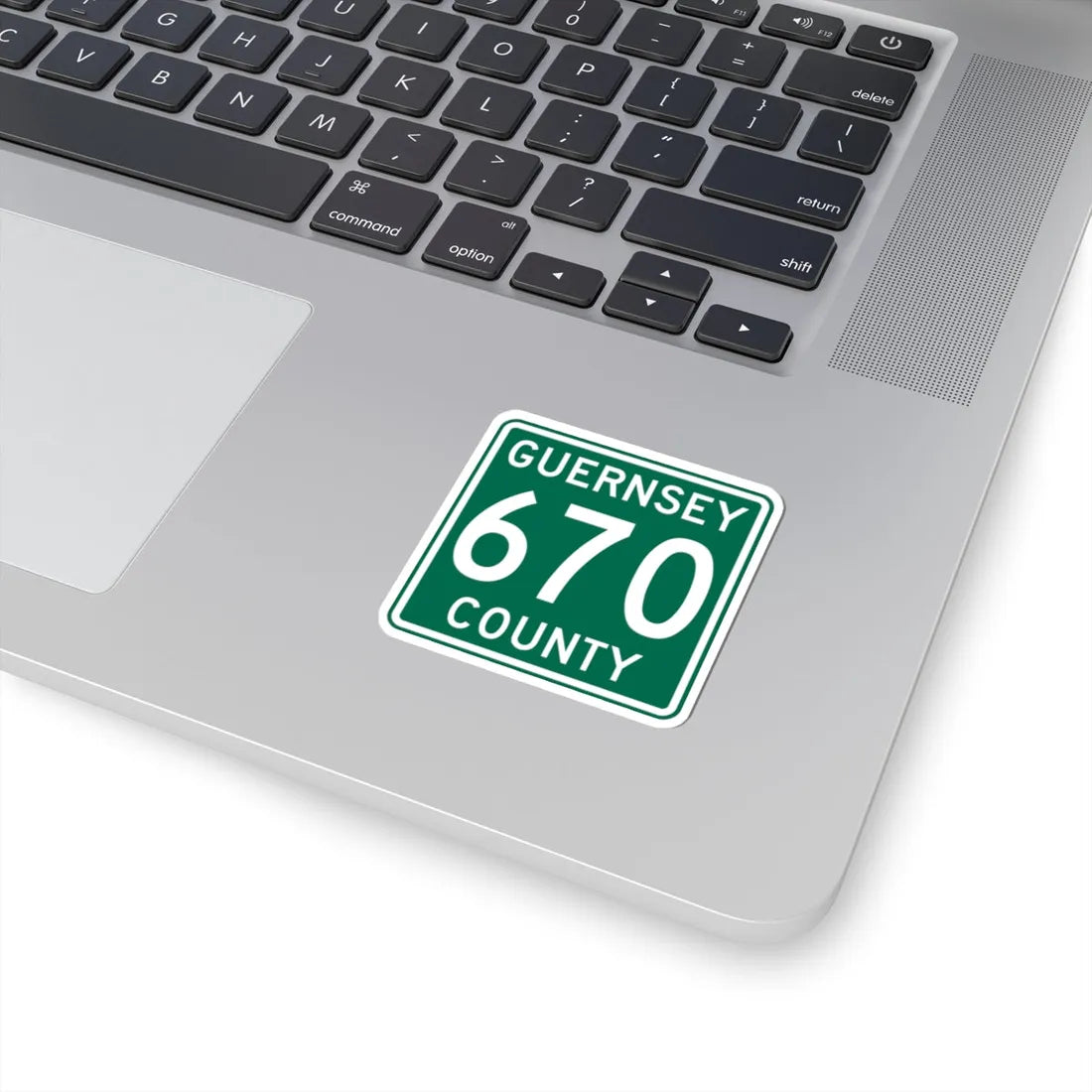 Guernsey County 670 OH (Ohio) (Road Sign) STICKER Vinyl Kiss-Cut Decal - The Sticker Space