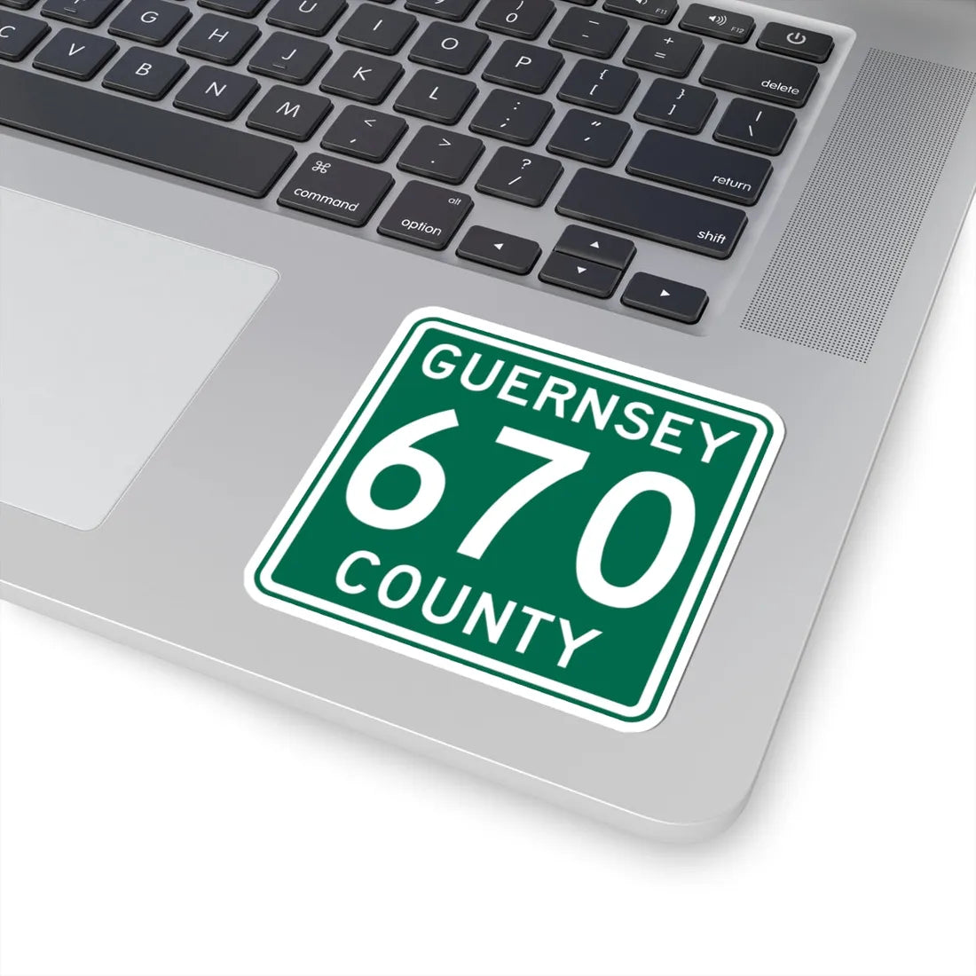 Guernsey County 670 OH (Ohio) (Road Sign) STICKER Vinyl Kiss-Cut Decal - The Sticker Space