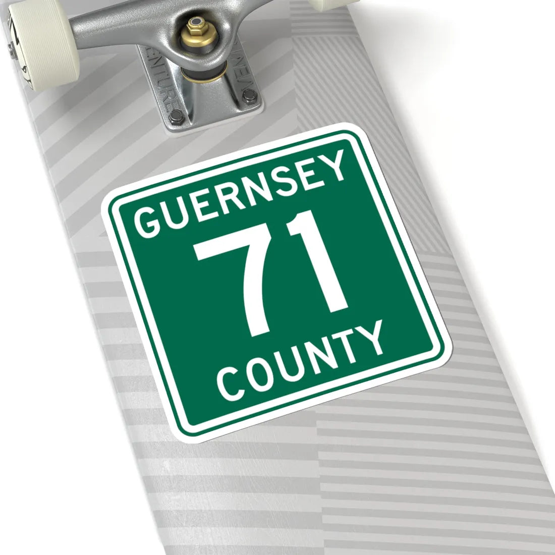 Guernsey County 71 OH (Ohio) (Road Sign) STICKER Vinyl Kiss-Cut Decal - The Sticker Space