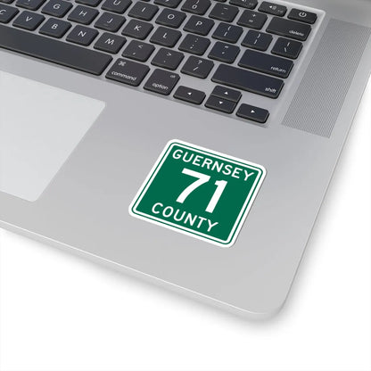 Guernsey County 71 OH (Ohio) (Road Sign) STICKER Vinyl Kiss-Cut Decal - The Sticker Space