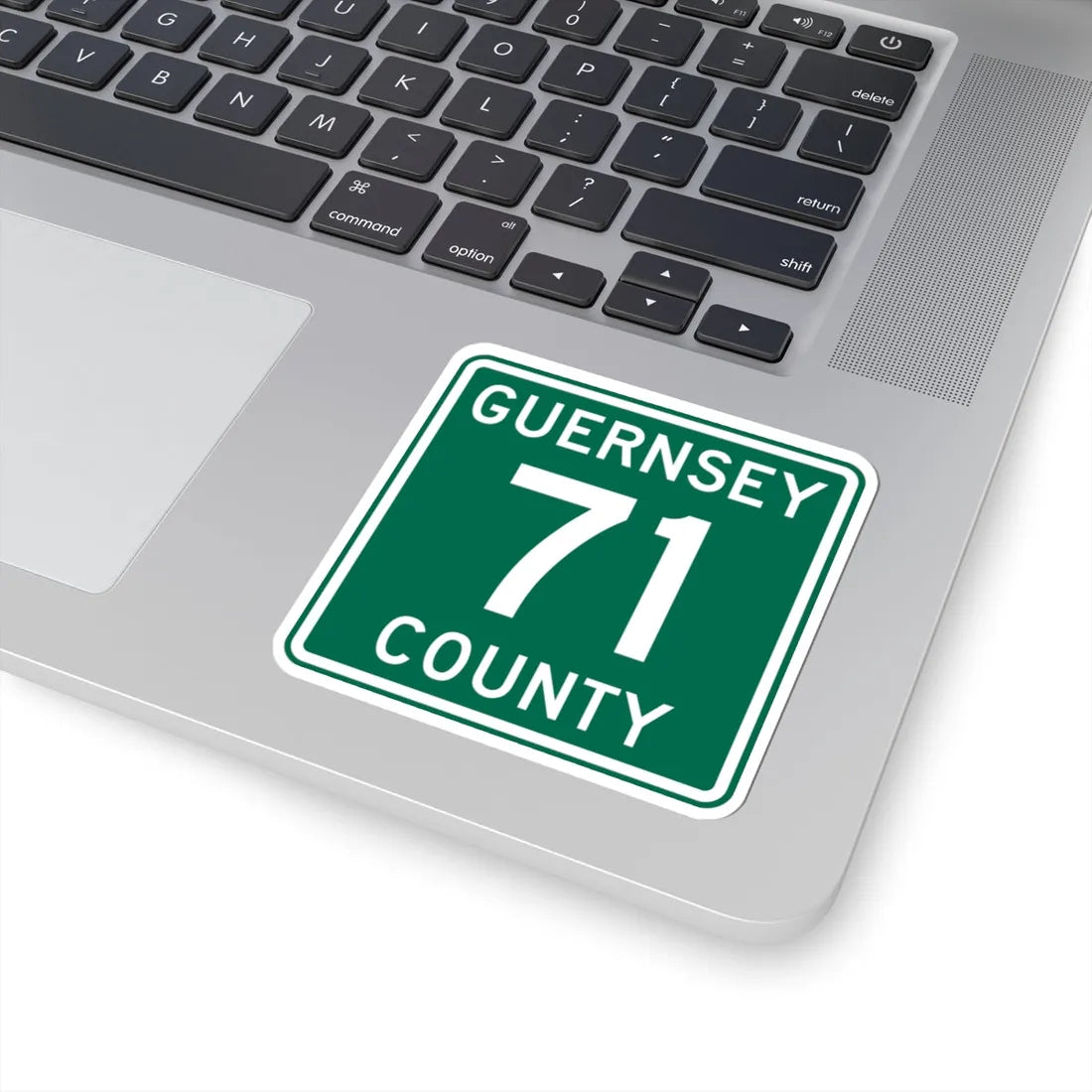 Guernsey County 71 OH (Ohio) (Road Sign) STICKER Vinyl Kiss-Cut Decal - The Sticker Space