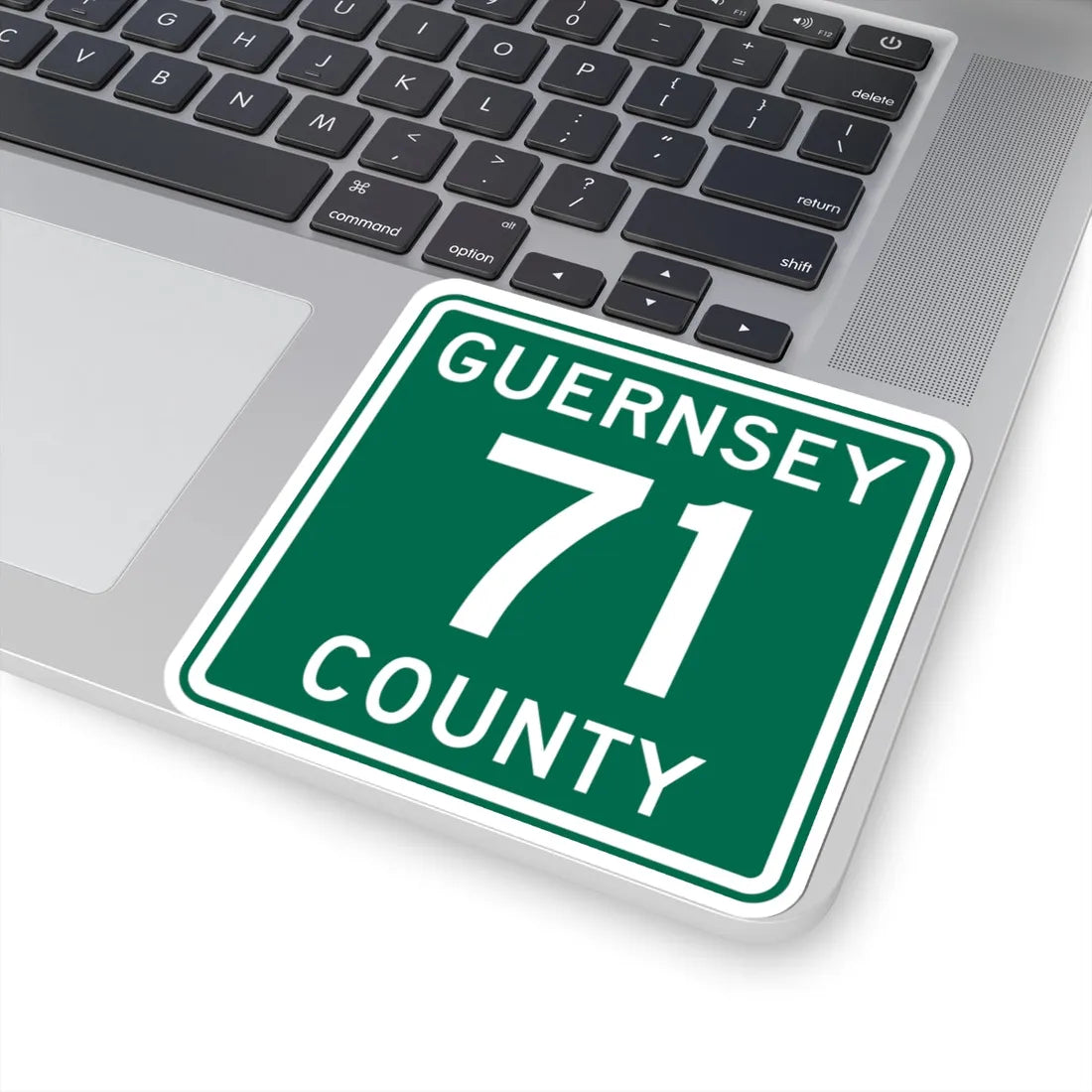Guernsey County 71 OH (Ohio) (Road Sign) STICKER Vinyl Kiss-Cut Decal - The Sticker Space
