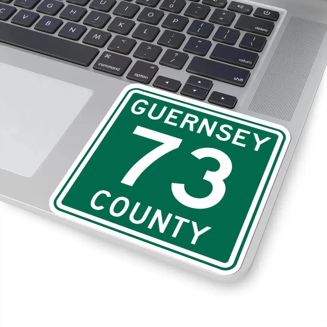 Guernsey County 73 OH (Ohio) (Road Sign) STICKER Vinyl Kiss-Cut Decal - The Sticker Space