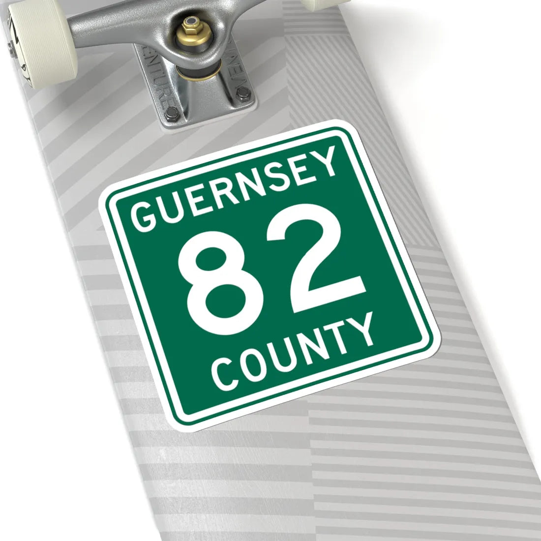 Guernsey County 82 OH (Ohio) (Road Sign) STICKER Vinyl Kiss-Cut Decal - The Sticker Space