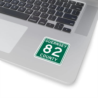 Guernsey County 82 OH (Ohio) (Road Sign) STICKER Vinyl Kiss-Cut Decal - The Sticker Space