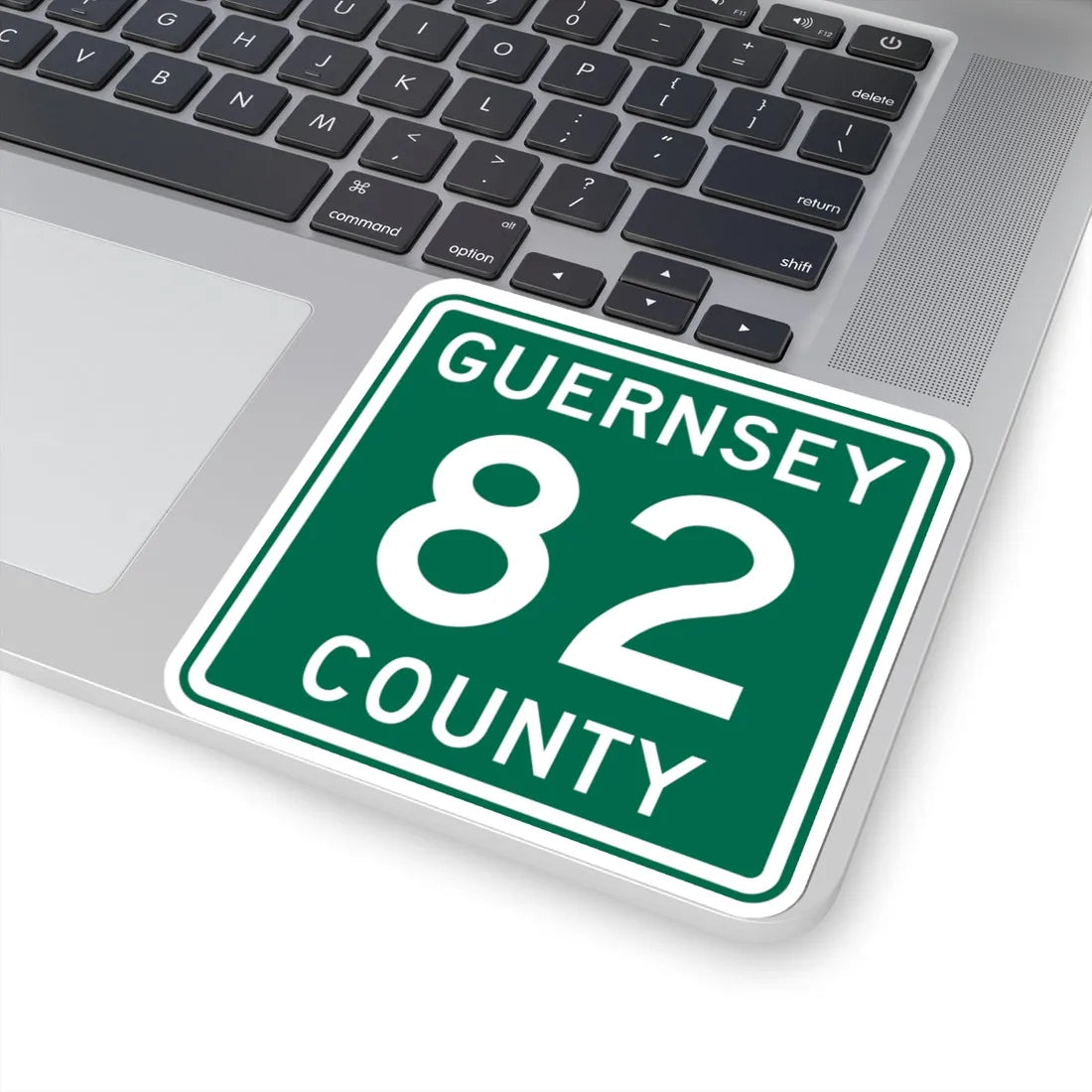 Guernsey County 82 OH (Ohio) (Road Sign) STICKER Vinyl Kiss-Cut Decal - The Sticker Space