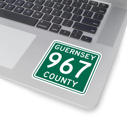 Guernsey County 967 OH (Ohio) (Road Sign) STICKER Vinyl Kiss-Cut Decal - The Sticker Space