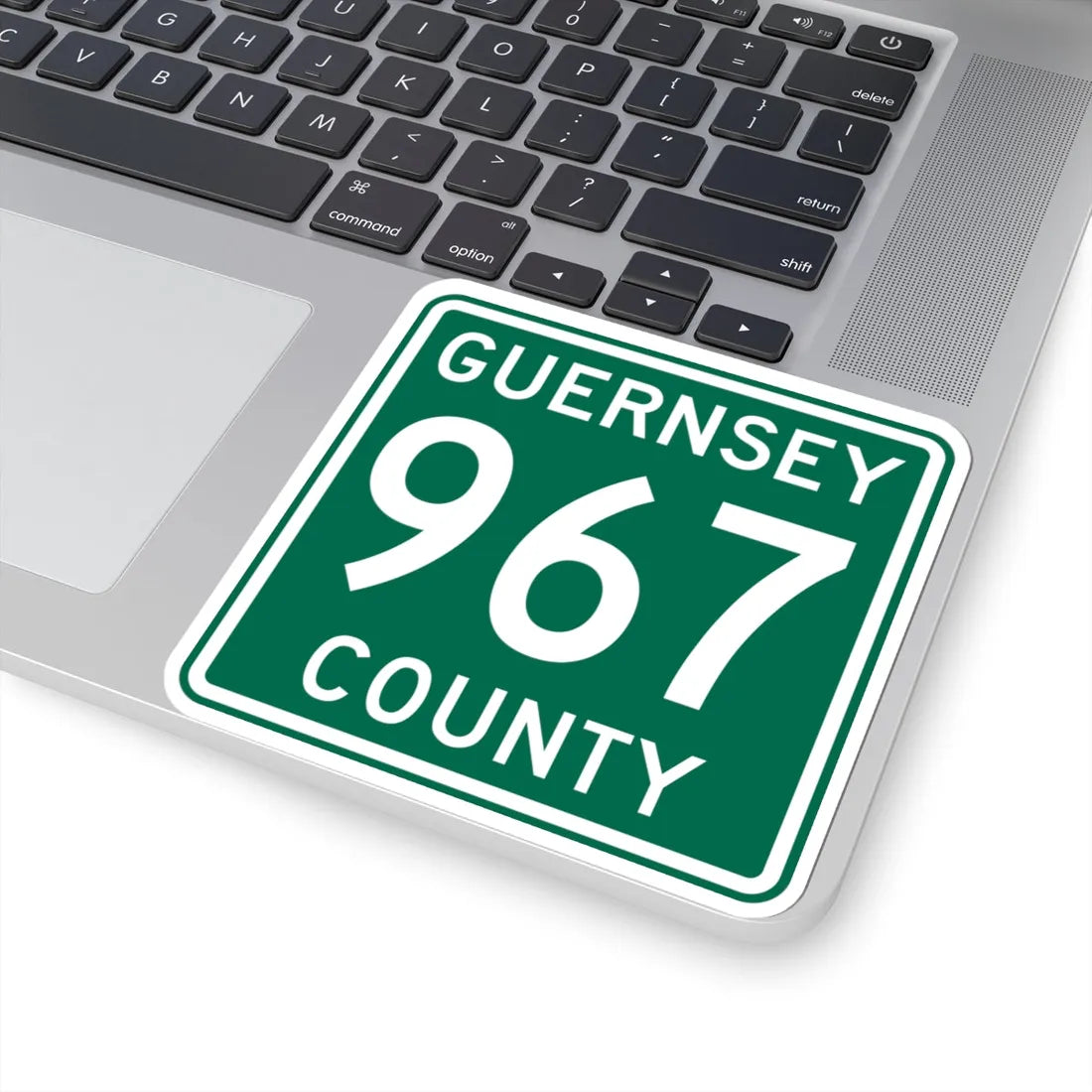 Guernsey County 967 OH (Ohio) (Road Sign) STICKER Vinyl Kiss-Cut Decal - The Sticker Space