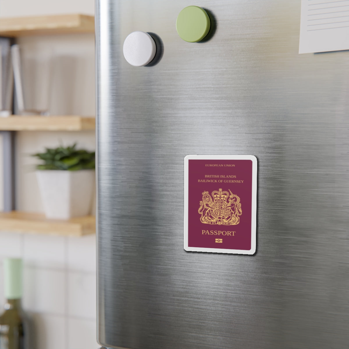 Guernsey Passport - Die-Cut Magnet-The Sticker Space