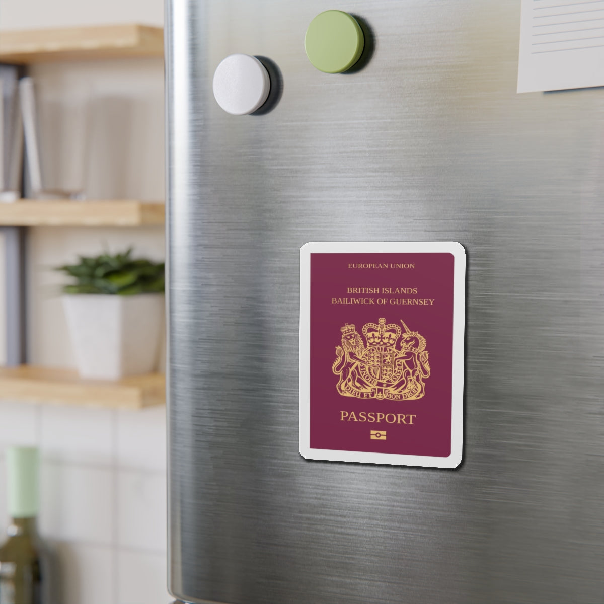 Guernsey Passport - Die-Cut Magnet-The Sticker Space