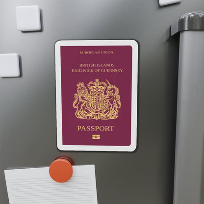 Guernsey Passport - Die-Cut Magnet-The Sticker Space