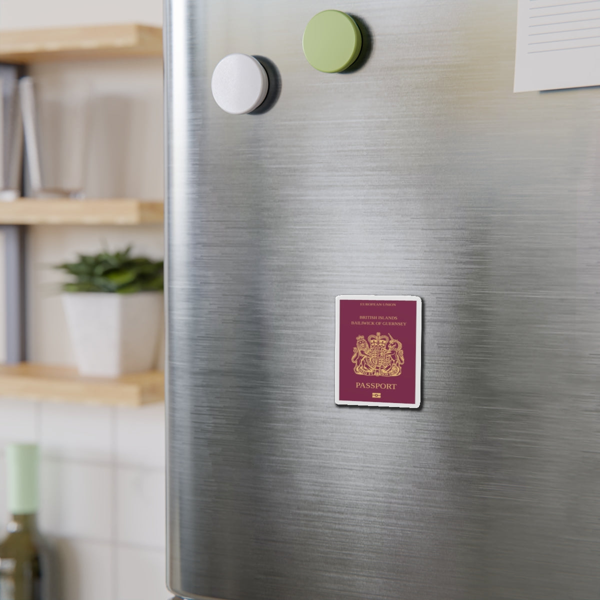 Guernsey Passport - Die-Cut Magnet-The Sticker Space