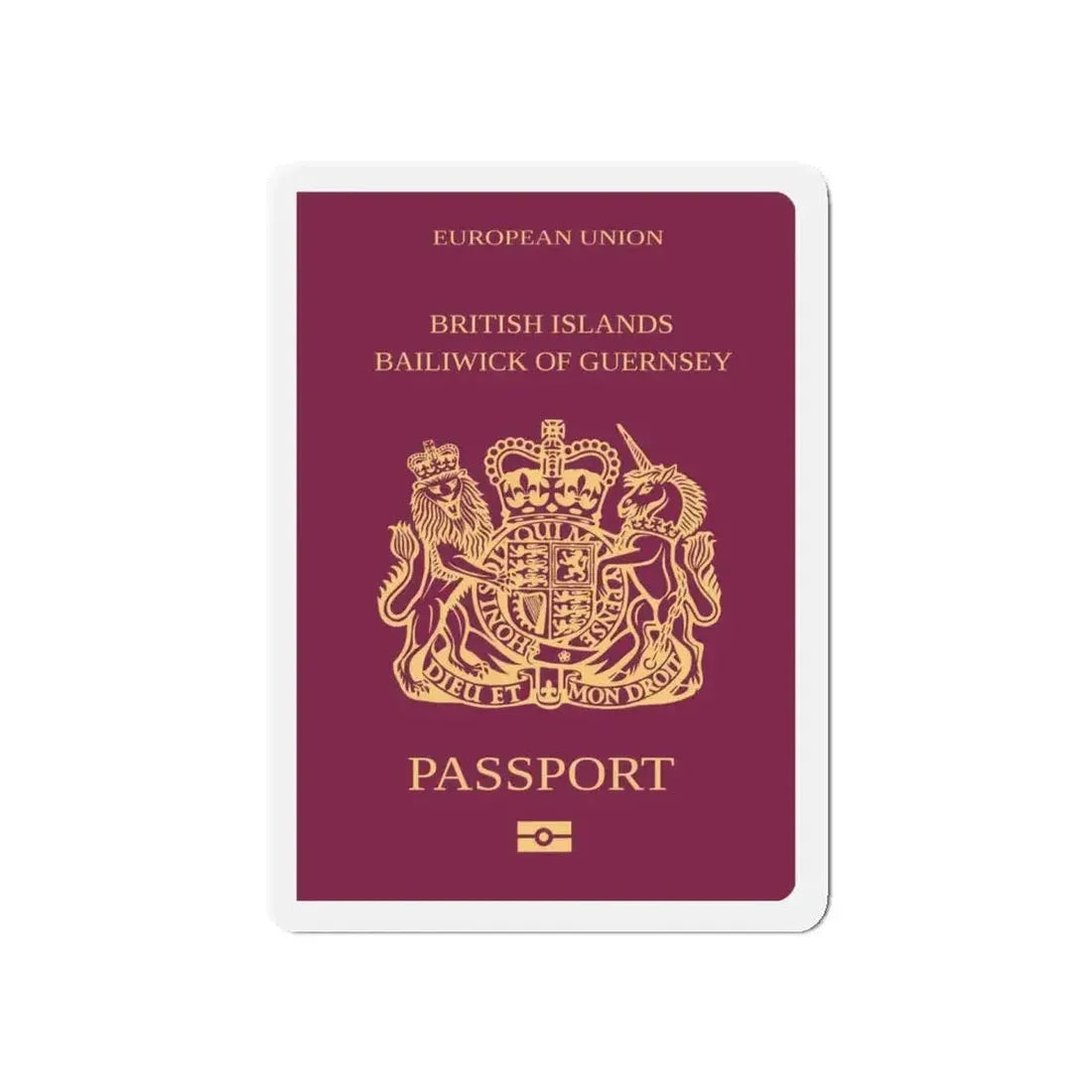 Guernsey Passport - Refrigerator Magnet - The Sticker Space