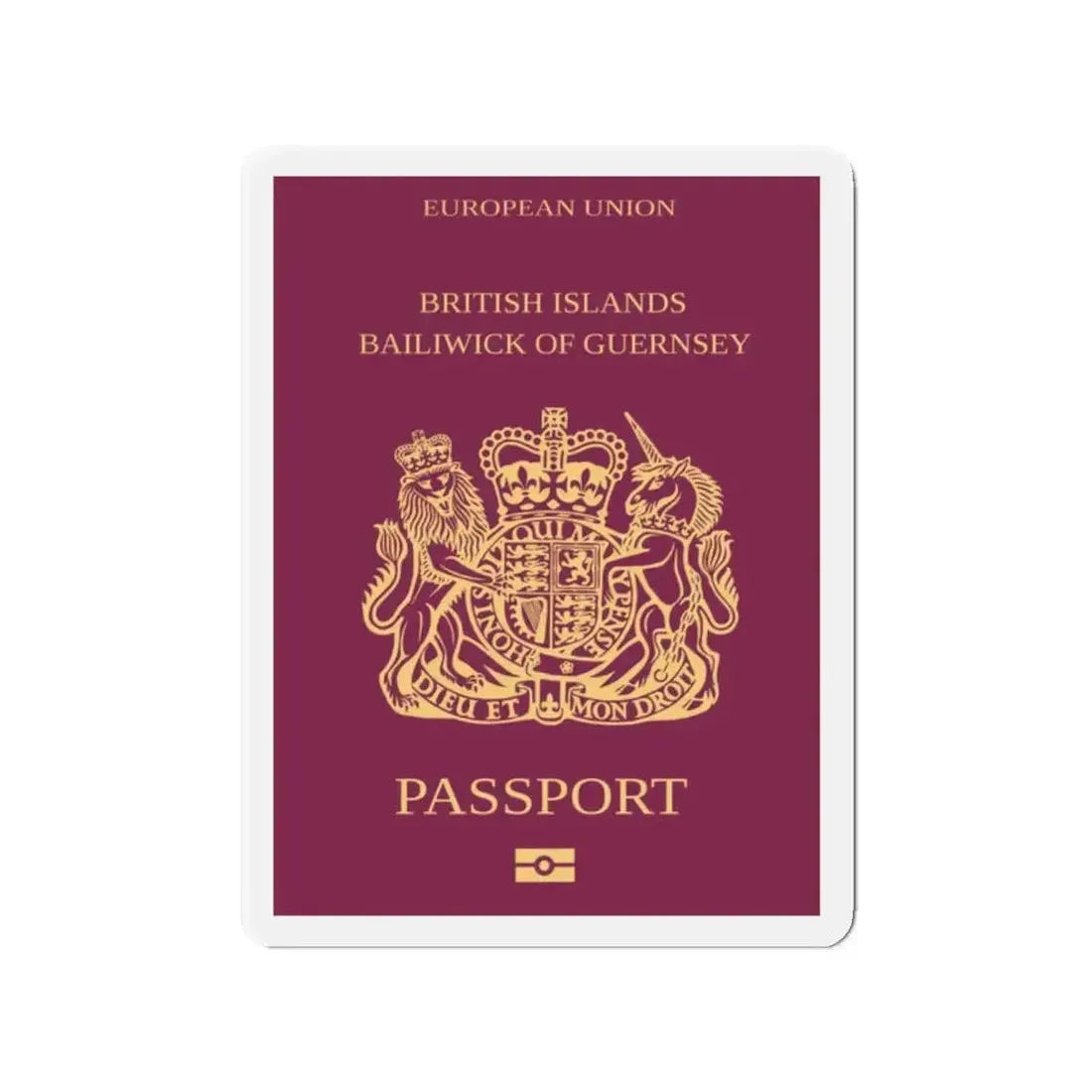 Guernsey Passport - Refrigerator Magnet - The Sticker Space