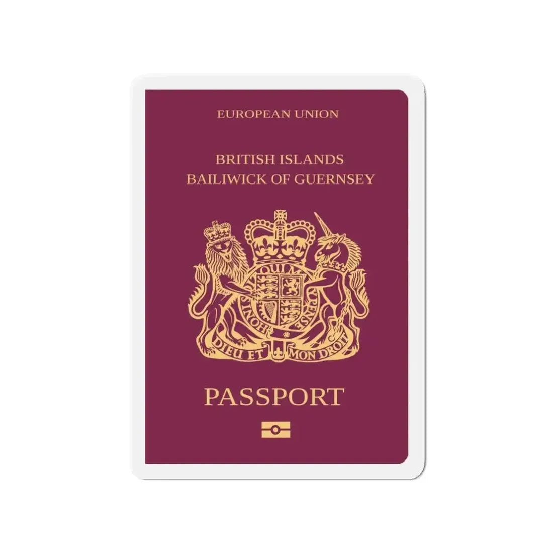 Guernsey Passport - Refrigerator Magnet - The Sticker Space