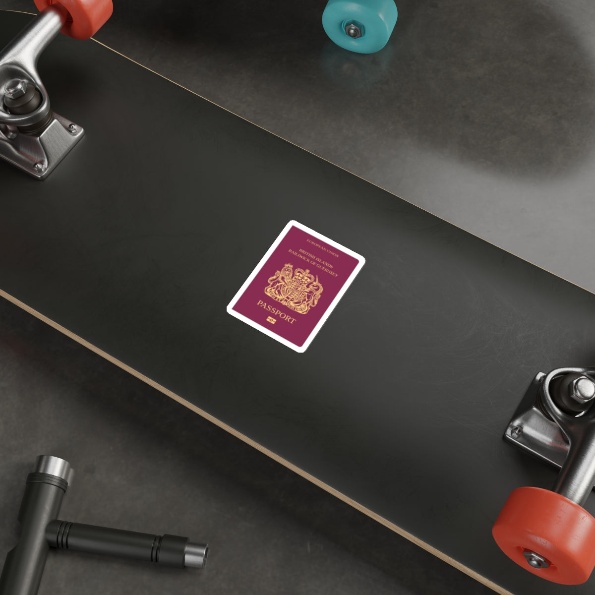 Guernsey Passport STICKER Vinyl Die-Cut Decal-The Sticker Space