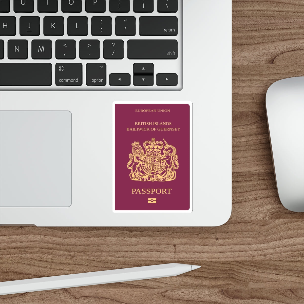 Guernsey Passport STICKER Vinyl Die-Cut Decal-The Sticker Space