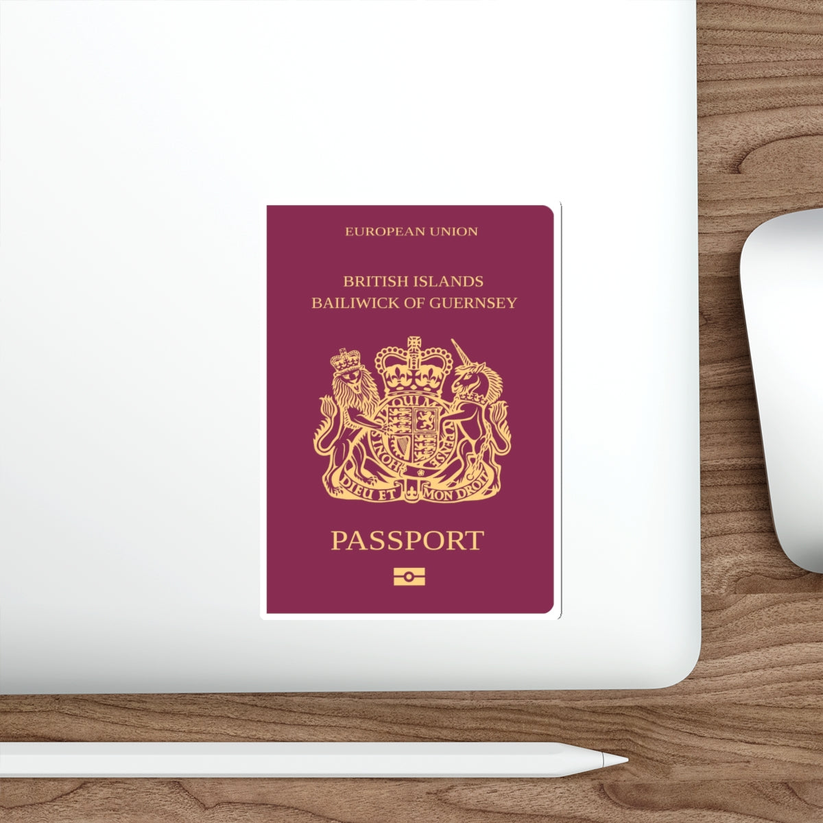 Guernsey Passport STICKER Vinyl Die-Cut Decal-The Sticker Space