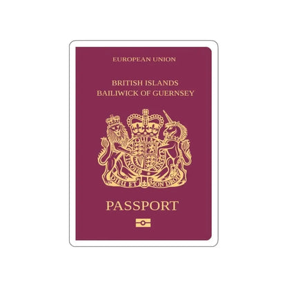Guernsey Passport STICKER Vinyl Die-Cut Decal 3 Inch - The Sticker Space