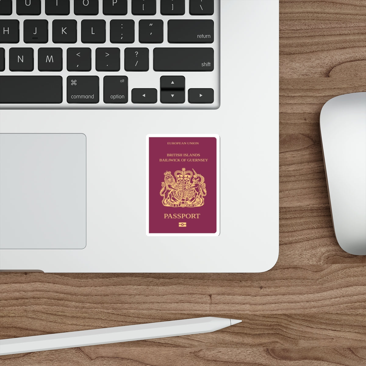 Guernsey Passport STICKER Vinyl Die-Cut Decal-The Sticker Space