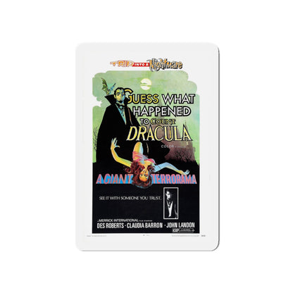 GUESS WHAT HAPPENED TO COUNT DRACULA 1971 Movie Poster - Die-Cut Magnet-5" x 5"-The Sticker Space