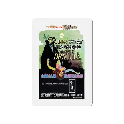 GUESS WHAT HAPPENED TO COUNT DRACULA 1971 Movie Poster - Refrigerator Magnet - The Sticker Space