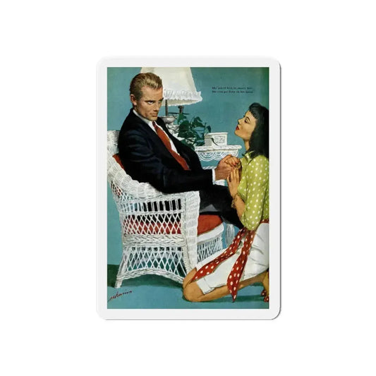 Guest of Honor, Good Housekeeping, October 1947 (Magazine Illustration) Refrigerator Magnet 6 Inch - The Sticker Space