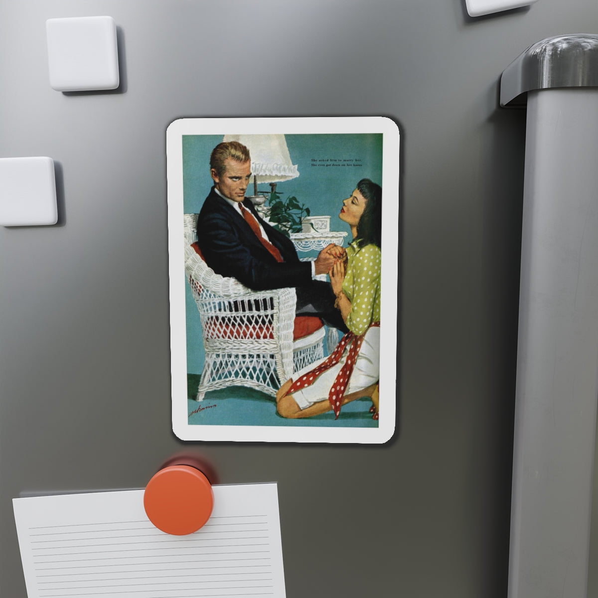 Guest of Honor, Good Housekeeping, October 1947 (Magazine Illustration) Refrigerator Magnet